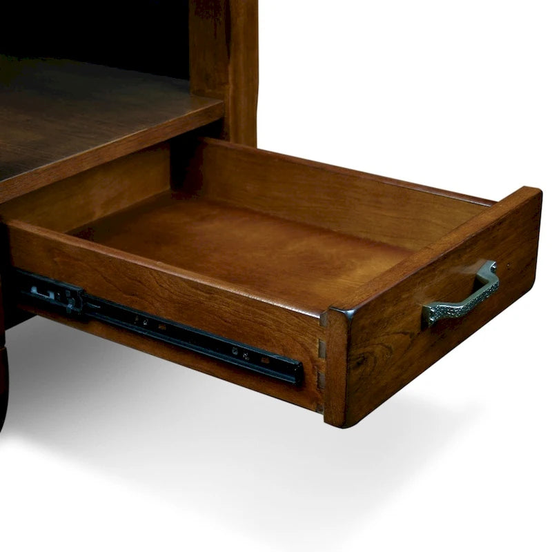 Table d'appoint avec plateau en chêne / bois – Style rustique