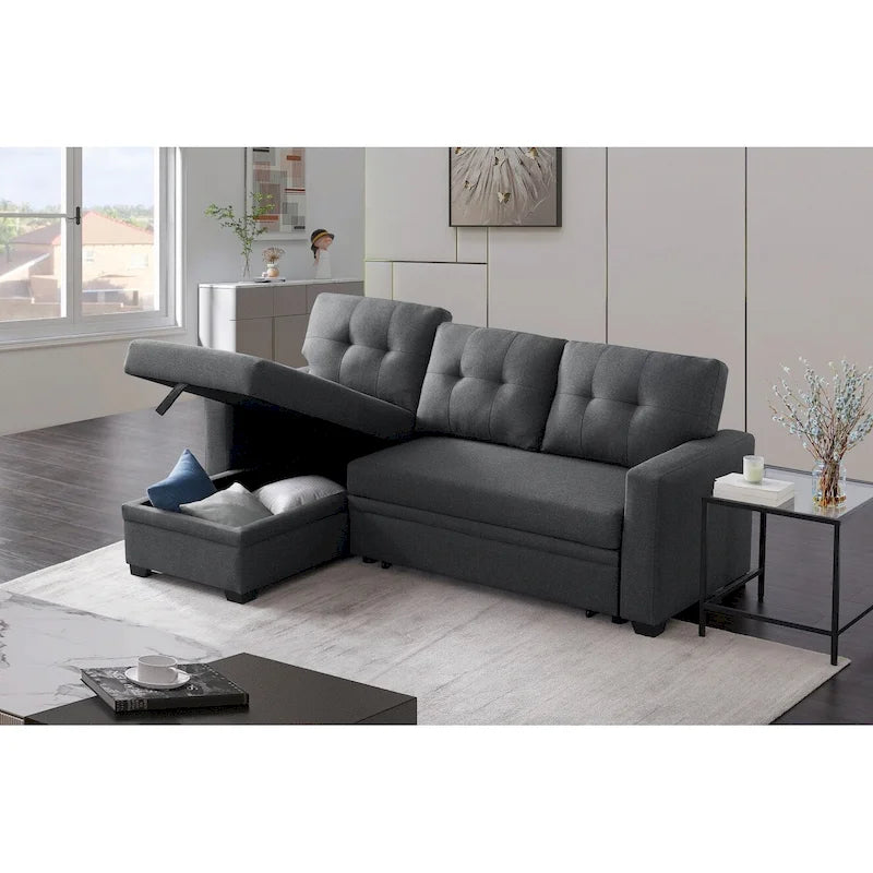 Canapé d'angle modulable avec méridienne, 3-4 places