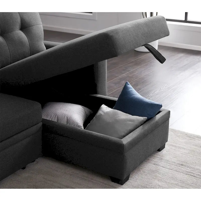 Canapé d'angle modulable avec méridienne, 3-4 places