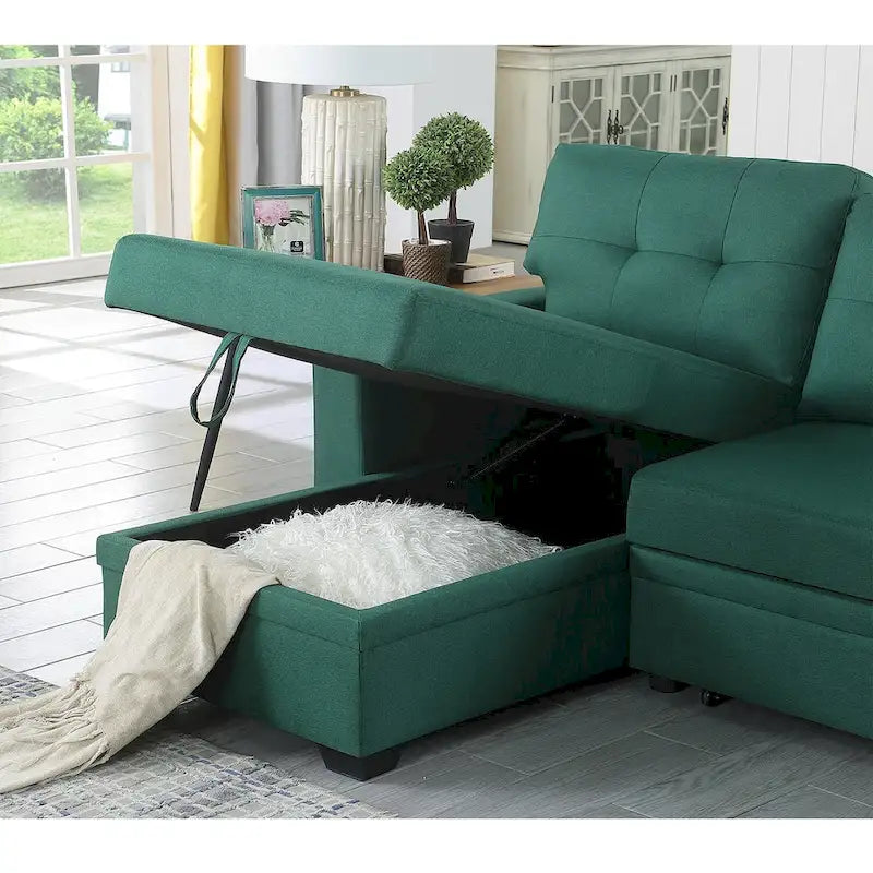 Canapé d'angle modulable avec méridienne, 3-4 places