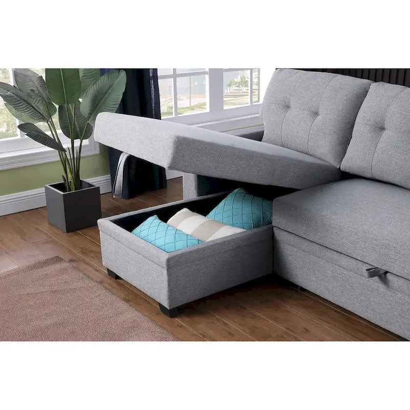 Canapé d'angle modulable avec méridienne, 3-4 places