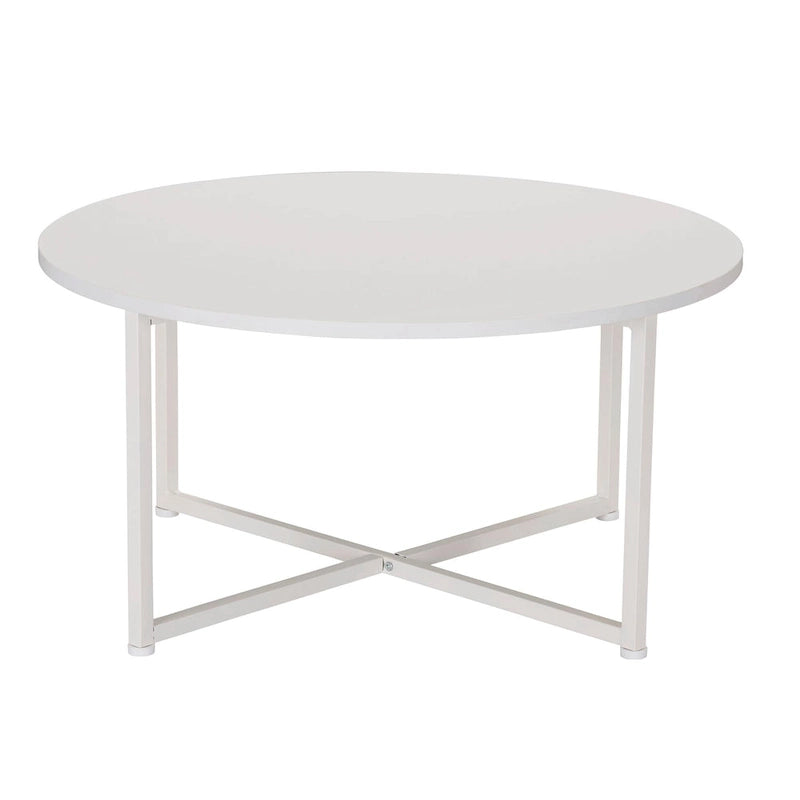 Table basse ronde multicolore, cadre en acier, pour 1 personne, 80 cm de diamètre