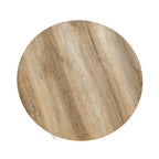 Table basse ronde multicolore, cadre en acier, pour 1 personne, 80 cm de diamètre