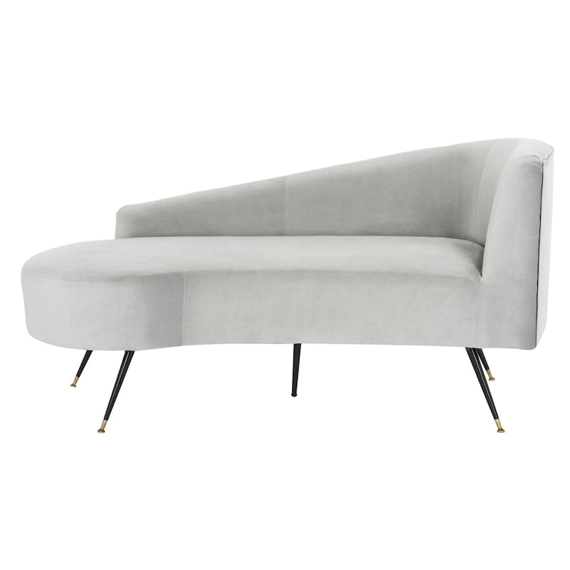 Causeuse 2 places en velours noir et doré, L 146 cm x P 68,5 cm x H 71 cm