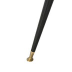 Causeuse 2 places en velours noir et doré, L 146 cm x P 68,5 cm x H 71 cm