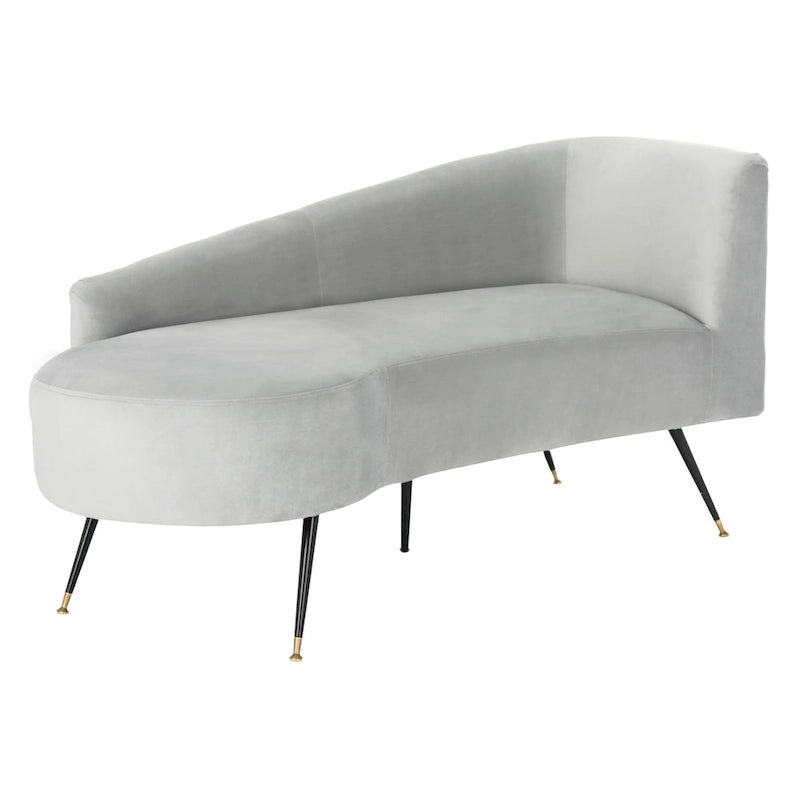 Causeuse 2 places en velours noir et doré, L 146 cm x P 68,5 cm x H 71 cm