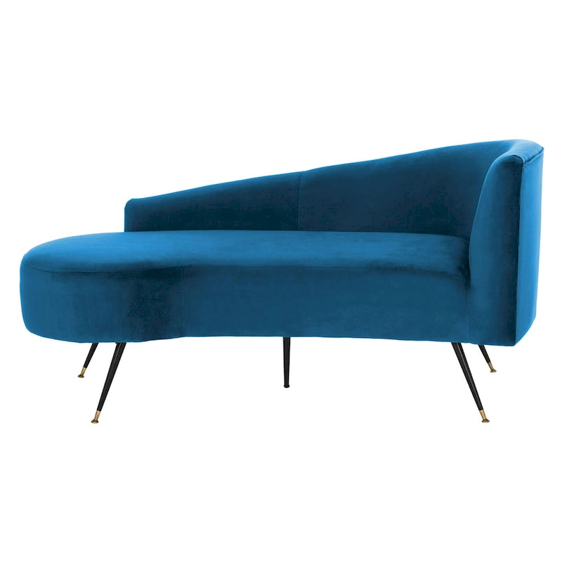 Causeuse 2 places en velours noir et doré, L 146 cm x P 68,5 cm x H 71 cm