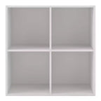 24/7 Shop At Home Bibliothèque moderne empilable et modulaire à 4 cubes Silkpath 24 po