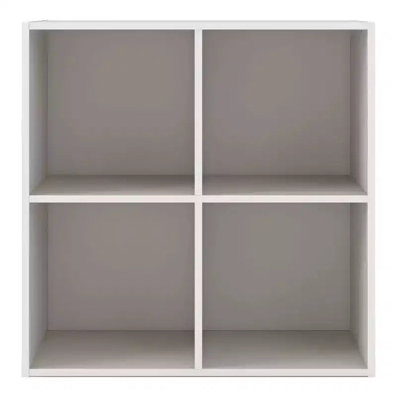 24/7 Shop At Home Bibliothèque moderne empilable et modulaire à 4 cubes Silkpath 24 po