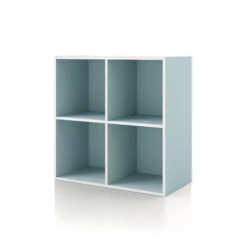 24/7 Shop At Home Bibliothèque moderne empilable et modulaire à 4 cubes Silkpath 24 po