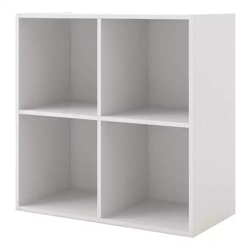 24/7 Shop At Home Bibliothèque moderne empilable et modulaire à 4 cubes Silkpath 24 po