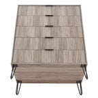 Manhattan Comfort Dumbo Ensemble de 3 meubles : commode à 5 tiroirs, commode à 10 tiroirs et table de chevet