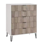 Manhattan Comfort Dumbo Ensemble de 3 meubles : commode à 5 tiroirs, commode à 10 tiroirs et table de chevet