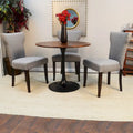 Table à manger ronde Elm Black / Antique Gold Tulip Base, 4 places
