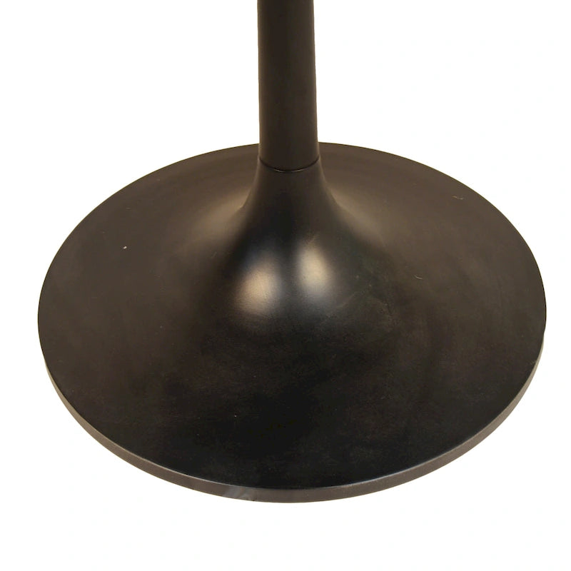 Table à manger ronde Elm Black / Antique Gold Tulip Base, 4 places