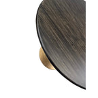 Table à manger ronde Elm Black / Antique Gold Tulip Base, 4 places