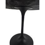 Table à manger ronde Elm Black / Antique Gold Tulip Base, 4 places