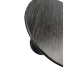 Table à manger ronde Elm Black / Antique Gold Tulip Base, 4 places