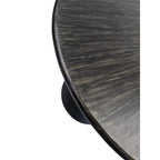 Table à manger ronde Elm Black / Antique Gold Tulip Base, 4 places
