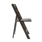 Chaise de salle à manger pliante en bois massif de qualité commerciale Flash Furniture Holden