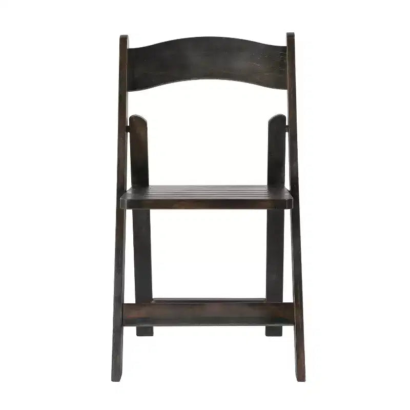 Chaise de salle à manger pliante en bois massif de qualité commerciale Flash Furniture Holden