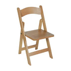 Chaise de salle à manger pliante en bois massif de qualité commerciale Flash Furniture Holden