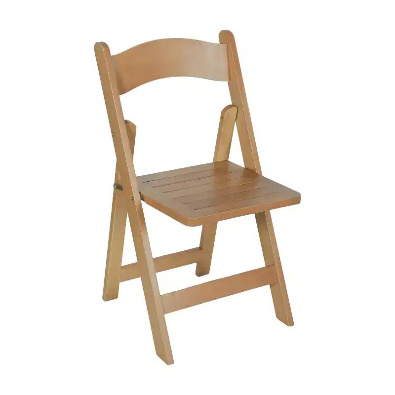 Chaise de salle à manger pliante en bois massif de qualité commerciale Flash Furniture Holden