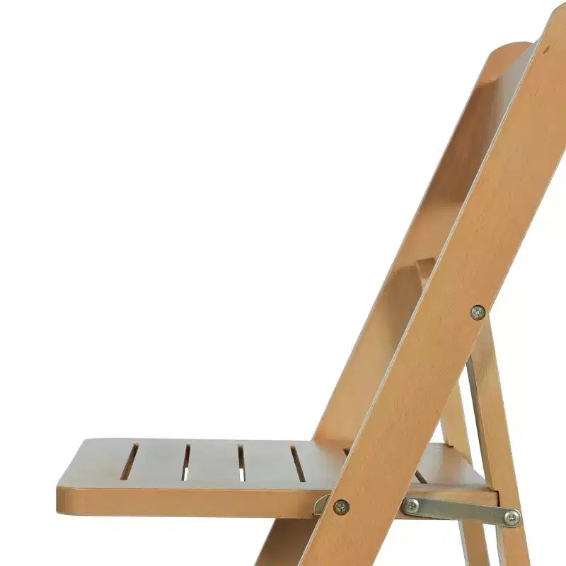 Chaise de salle à manger pliante en bois massif de qualité commerciale Flash Furniture Holden