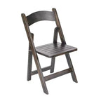 Chaise de salle à manger pliante en bois massif de qualité commerciale Flash Furniture Holden