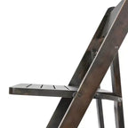 Chaise de salle à manger pliante en bois massif de qualité commerciale Flash Furniture Holden