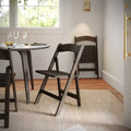 Chaise de salle à manger pliante en bois massif de qualité commerciale Flash Furniture Holden