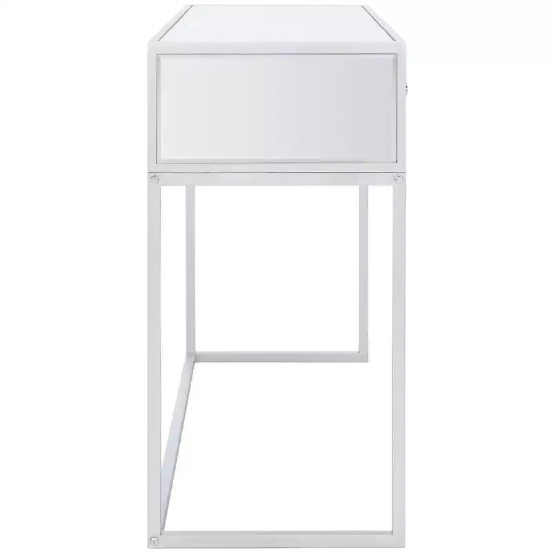 Bureau miroir Aster 2 tiroirs - DSK9701 - Argent/Miroir - Safavieh