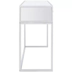 Bureau miroir Aster 2 tiroirs - DSK9701 - Argent/Miroir - Safavieh