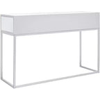 Bureau miroir Aster 2 tiroirs - DSK9701 - Argent/Miroir - Safavieh