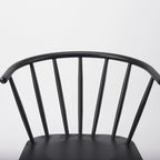 Chaise de salle à manger en métal noir, style ferme, individuelle