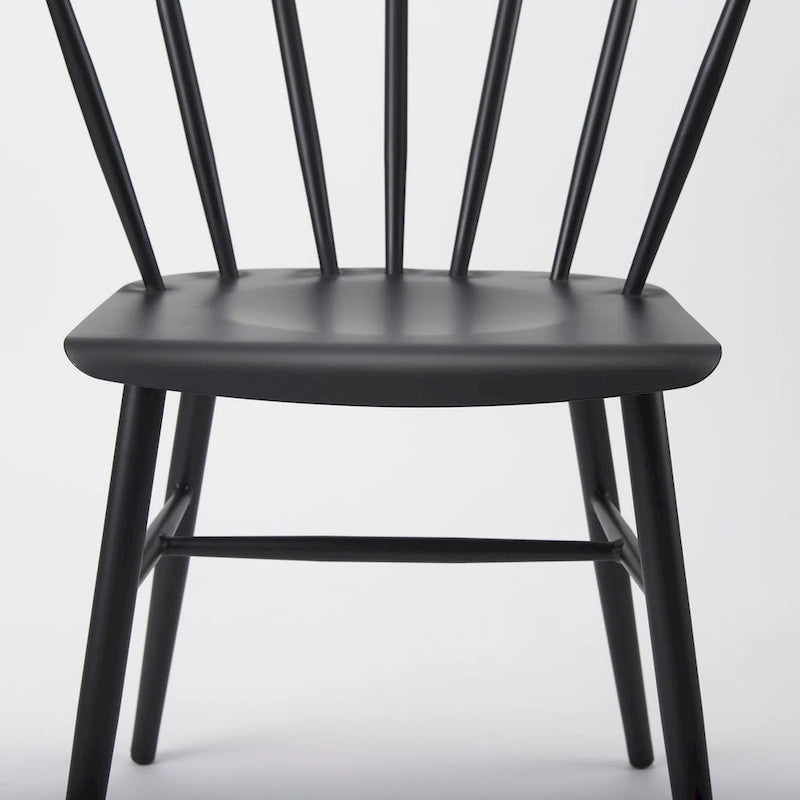 Chaise de salle à manger en métal noir, style ferme, individuelle