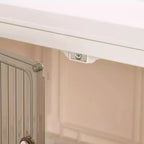 VECELO 38/50/62 Bacs de Rangement Pliables en Plastique, Casiers à Jouets/Organisateur de Vêtements Empilable avec Roues Verrouillables, Blanc