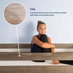 Lit gigogne jumeau Plank+Beam avec sommier à lattes en 7 pièces et roulettes en caoutchouc