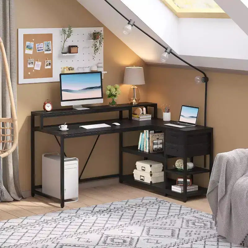 Bureau d'angle informatique Lantine L