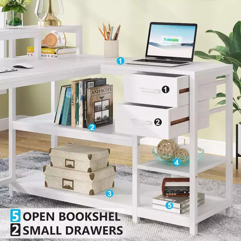 Bureau d'angle informatique Lantine L