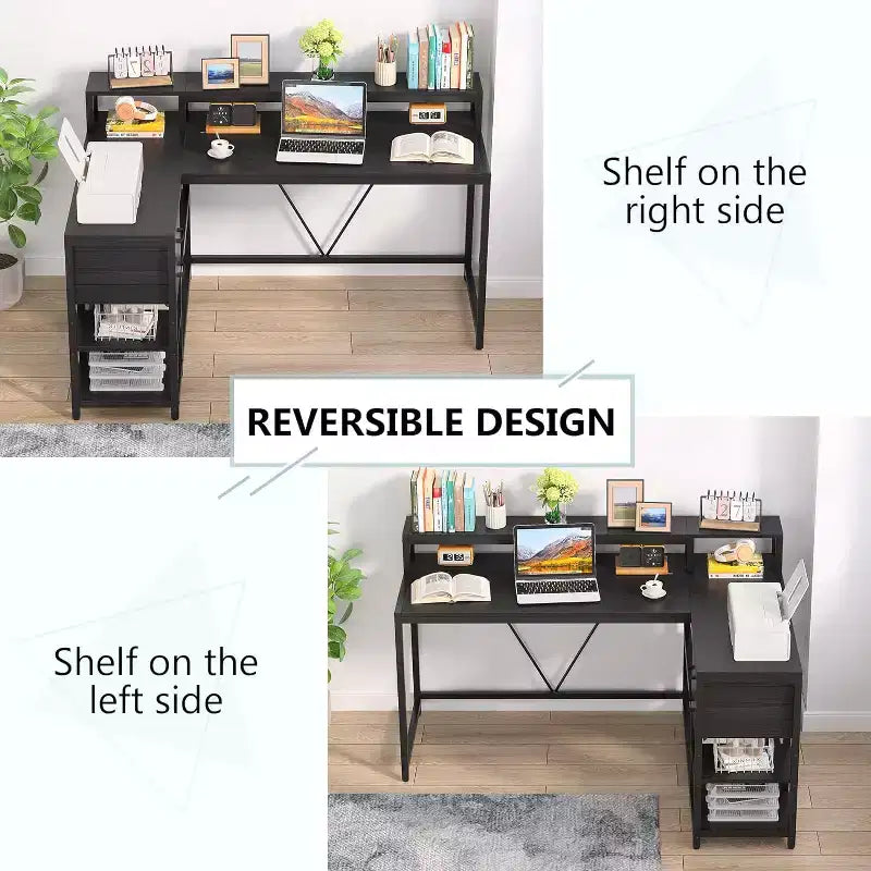 Bureau d'angle informatique Lantine L