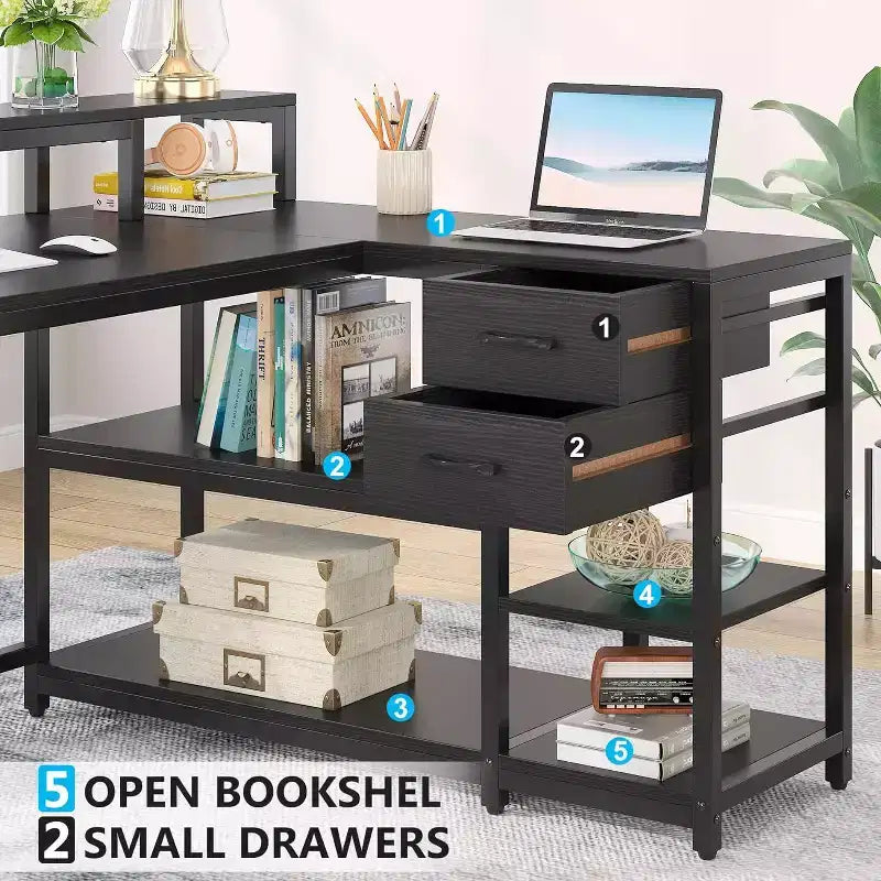 Bureau d'angle informatique Lantine L