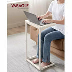 VASAGLE Table d'appoint en forme de C Table de chevet Table basse Table TV pour salon chambre à coucher