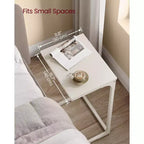 VASAGLE Table d'appoint en forme de C Table de chevet Table basse Table TV pour salon chambre à coucher