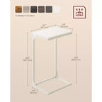 VASAGLE Table d'appoint en forme de C Table de chevet Table basse Table TV pour salon chambre à coucher