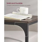 VASAGLE Table d'appoint en forme de C Table de chevet Table basse Table TV pour salon chambre à coucher