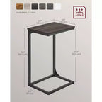 VASAGLE Table d'appoint en forme de C Table de chevet Table basse Table TV pour salon chambre à coucher