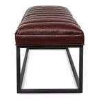 Banc rembourré GDFStudio Oakley avec piètement en métal