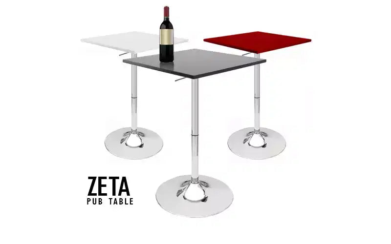 Table de bar contemporaine réglable en hauteur Modern Home Zeta 24