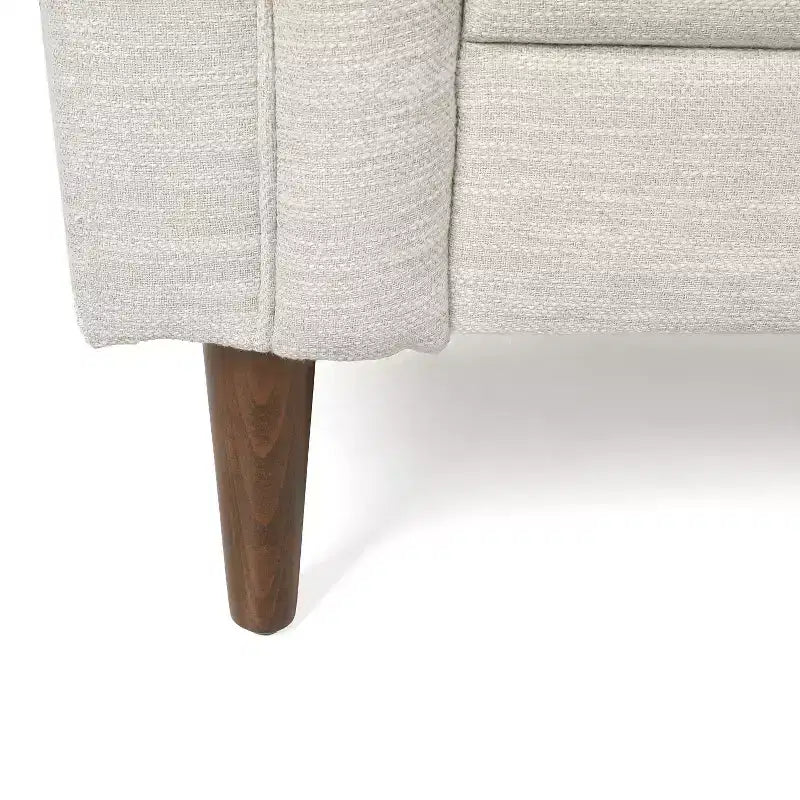 Causeuse contemporaine touffetée en bois de bouleau Jelm de GDFStudio
